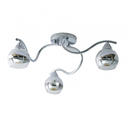 CEILING 3ΧE27 CHROME-GLASS ALIEN TNK81444CR3H