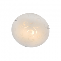 CEILING LAMP D30CM 2XE27 GLASS CHAPLIN AD994706