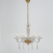 ^PENDANT 8XE14 CLEAR CRYSTAL + GOLD METAL Φ60×Η181CM VIOLET BLK80288PCG
