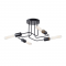 CEILING LUMINAIRE 4XE27 METALLIC BLACK MAT Φ44XH21CM COBRA TNK933844CBK