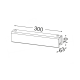 BATH WALL LAMP for MIRROR 30CM 1XE14 AEGEAN DLA757A1