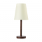 ^TABLE LIGHTING 1ΧΕ14 WOOD+BEIGE SHADE Φ18XH39CM NOSTOS TF176731TWB