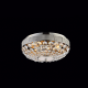CEILING 3XE14 CRYSTAL+NICKEL Φ34ΧΗ17CM ROSE DLA12253