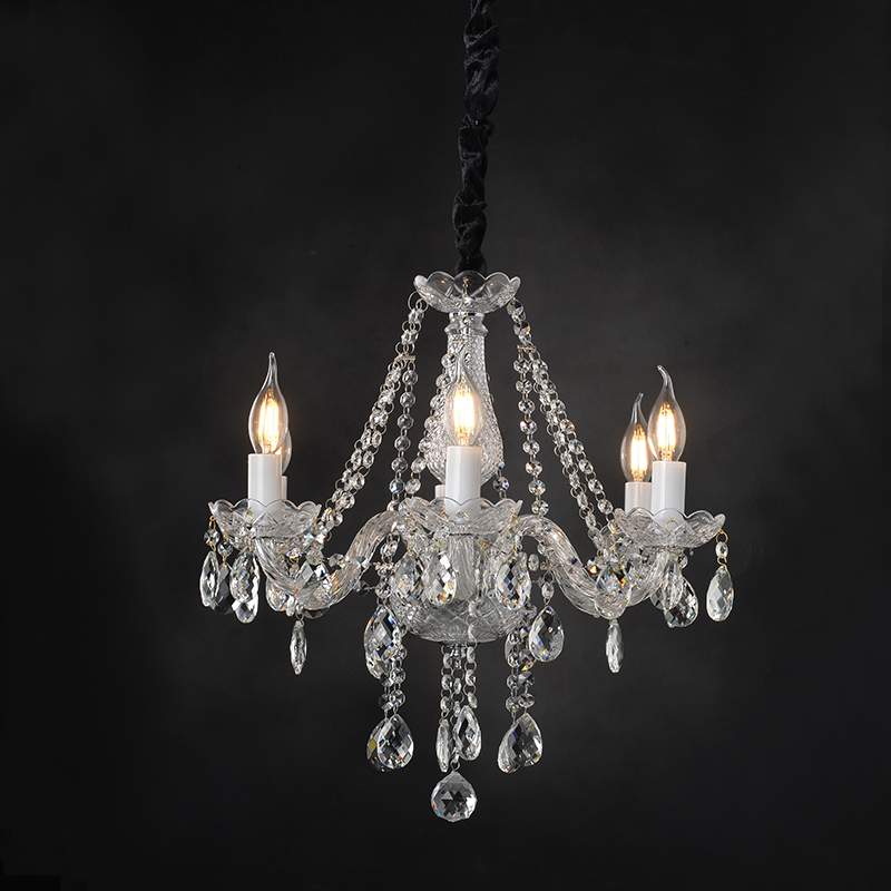 ^PENDANT 6XE14 CLEAR CRYSTAL + CHROME METAL Φ51×H162CM GLADIOLO BLK80416PCC ^PENDANT 6XE14 CLEAR CRYSTAL + CHROME METAL Φ51×H162CM GLADIOLO BLK80416PCC