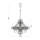 ^PENDANT 6XE14 CLEAR CRYSTAL + CHROME METAL Φ51×H162CM GLADIOLO BLK80416PCC ^PENDANT 6XE14 CLEAR CRYSTAL + CHROME METAL Φ51×H162CM GLADIOLO BLK80416PCC