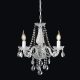 ^PENDANT 3XE14 CLEAR CRYSTAL + CHROME METAL Φ48×Η160CM GLADIOLO BLK80413PCC ^PENDANT 3XE14 CLEAR CRYSTAL + CHROME METAL Φ48×Η160CM GLADIOLO BLK80413PCC