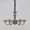 ^PENDANT LUMINAIR 5XE14 WHITE CRYSTAL + CHROME METAL Φ69×Η168CM LUNARIA BLK82185PSGC