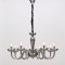 ^PENDANT LUMINAIR 8XE14 TINT CRYSTAL + CHROME METAL Φ79×Η168CM LUNARIA BLK82188PSGC