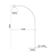 FLOOR LUMINAIRE 1XE27 METALLIC BRONZE + MARBLE, COLOR: COPPER 165×35×Η193CM MATILDA ML312401FC