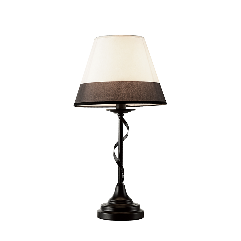 ^TABLE 1ΧΕ14 METALLIC BLACK+ WHITEBLACK SHADE Φ28ΧΗ54CM MULAN EG167281TBW