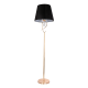FLOOR LIGHTING FIXTURE 1XE27 METAL COPPER+BLACK SHADE Φ40Χ157CM BASILICO TNK81490CG1F