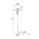 FLOOR LIGHTING FIXTURE 1XE27 METAL COPPER+BLACK SHADE Φ40Χ157CM BASILICO TNK81490CG1F