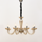 ^PENDANT LUMINAIR 8XE14 COGNAC CRYSTAL + CHROME METAL Φ79×Η168CM LUNARIA BLK82188PCNC