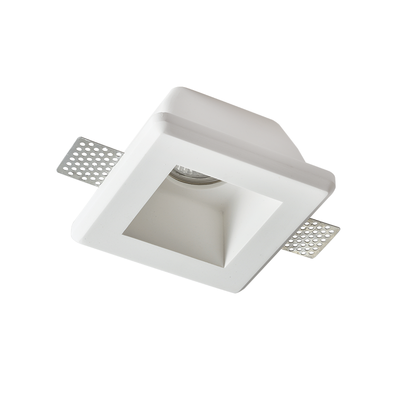 ^SQUARE GYPSUM TRIMLESS SPOT LUMINAIRE ZOE GU10 G90011C