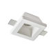 ^SQUARE GYPSUM TRIMLESS SPOT LUMINAIRE ZOE GU10 G90011C