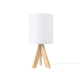 ^TABLE LIGHTING 1ΧΕ14 WOOD+WHITE SHADE Φ18XH40CM PICCOLO TF176721TWH