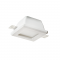 ^SQUARE GYPSUM TRIMLESS SPOT LUMINAIRE RORY GU10 WITH FROSTED GLASS G9001GC