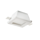 ^SQUARE GYPSUM TRIMLESS SPOT LUMINAIRE RORY GU10 WITH FROSTED GLASS G9001GC