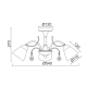 CEILING 3XE14 METAL PATINΑ GOLD+WHITE GLASS+CRYSTAL Φ54ΧΗ27CM QUINCE DLA12123 CEILING 3XE14 METAL PATINΑ GOLD+WHITE GLASS+CRYSTAL Φ54ΧΗ27CM QUINCE DLA12123