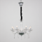 ^PENDANT 8XE14 CLEAR CRYSTAL + CHROME METAL Ö60×Ç181CM VIOLET BLK80288PCC