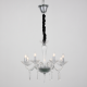 ^PENDANT 8XE14 CLEAR CRYSTAL + CHROME METAL Ö60×Ç181CM VIOLET BLK80288PCC ^PENDANT 8XE14 CLEAR CRYSTAL + CHROME METAL Ö60×Ç181CM VIOLET BLK80288PCC