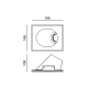 ^ROUND WALL WASHER GYPSUM TRIMLESS SPOT LUMINAIRE JADE GU10 G90351C