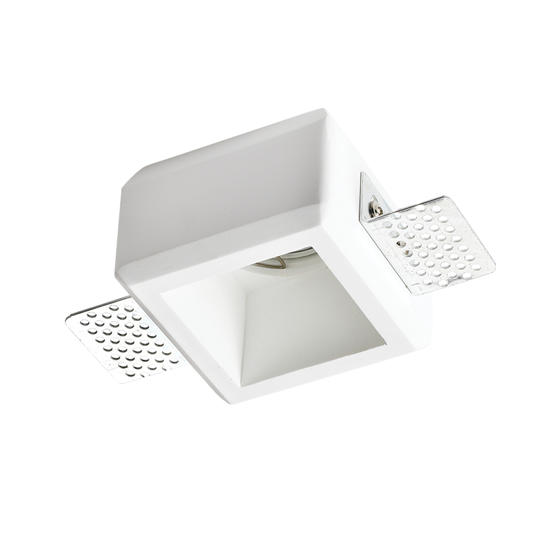 ^SQUARE GYPSUM TRIMLESS SPOT LUMINAIRE JOSIE GU10 G90281C