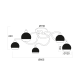 CEILING 5ΧE27 CHROME-GLASS ALIEN TNK81444CR5H