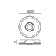 ^ROUND MOVABLE GYPSUM TRIMLESS SPOT LUMINAIRE CARLY GU10 G90401C