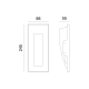 ^GYPSUM TRIMLESS STEP LUMINAIRE MYLA MR11 12V G8011MR