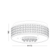 CEILING D41,5CM 5ΧG9 CRYSTAL ETNA DLA6195G