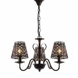 ^PENDANT 3ΧΕ14 METAL BLACK- COPPER Φ55ΧΗ85CM EDAM EG169753PBC