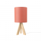 ^TABLE LIGHTING 1ΧΕ14 WOOD+EKAI SHADE Φ18XH40CM PICCOLO TF176721TEK