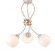 CEILING 3XE27 METAL PATINΑ WHITE GOLD+OPAL GLASS Φ48,5ΧΗ53CM FOYER DL11693C CEILING 3XE27 METAL PATINΑ WHITE GOLD+OPAL GLASS Φ48,5ΧΗ53CM FOYER DL11693C