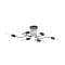 CEILING LUMINAIRE 6XE27 METALLIC BLACK MAT 73X50XH21CM COBRA TNK933846CBK