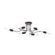 CEILING LUMINAIRE 6XE27 METALLIC BLACK MAT 73X50XH21CM COBRA TNK933846CBK