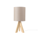 ^TABLE LIGHTING 1ΧΕ14 WOOD+PAL BROWN SHADE Φ18XH40CM PICCOLO TF176721TLB