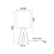 ^TABLE LIGHTING 1ΧΕ14 WOOD+PAL BROWN SHADE Φ18XH40CM PICCOLO TF176721TLB