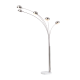 FLOOR LUMINAIRE 5XE14 METALLIC CHROME+MARBLE, COLOR: CHROME 153Χ115ΧΗ198CM MARKELLA ML312461FC