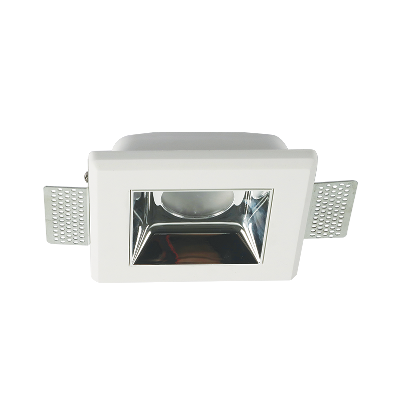 ^SQUARE GYPSUM TRIMLESS SPOT LUMINAIRE MOLLY GU10 WITHOUT REFLECTOR G90461C