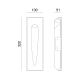 ^GYPSUM TRIMLESS STEP LUMINAIRE MACY MR11 12V G8008MR