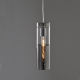 ^ PENDANT L/F 1ΧΕ27 CHROME GLASS + METAL Φ10ΧΗ120CM DEJAVU V371971PCH