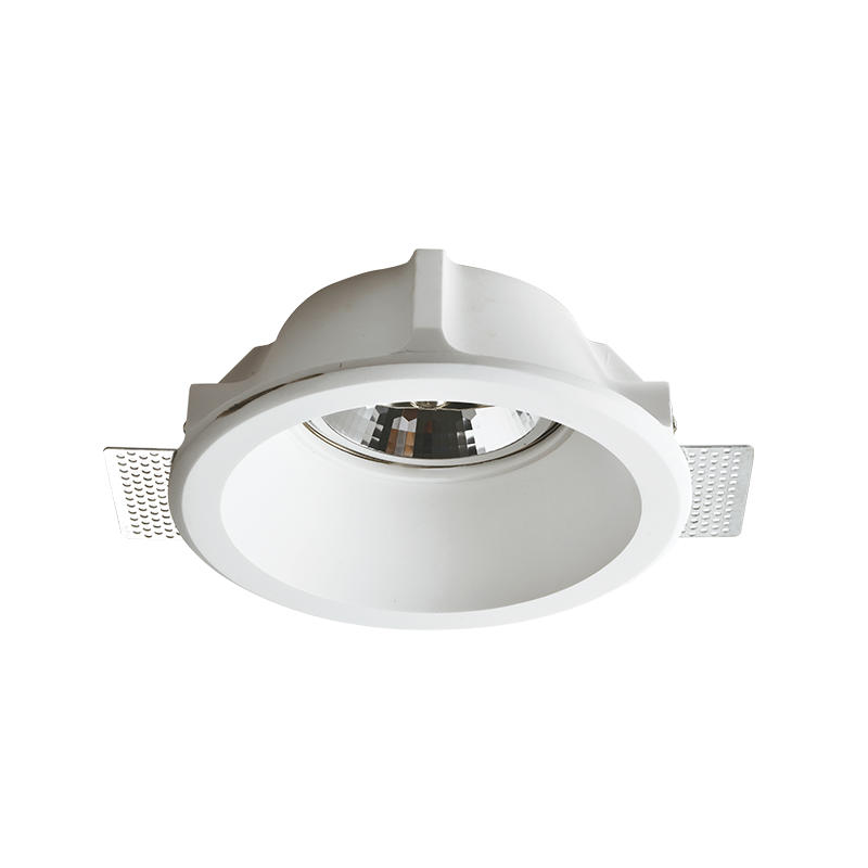 ^ROUND GYPSUM TRIMLESS SPOT LUMINAIRE ABBY AR111 GU10 G90151C