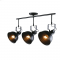 ^CEIL 3ΧΕ27 METALLIC BLACK Φ18X80XH41cm RIVIERA EG167073CB