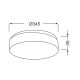 CEILING LAMP WHITE GLASS 2X40W D34 PARFAIT V287071C34