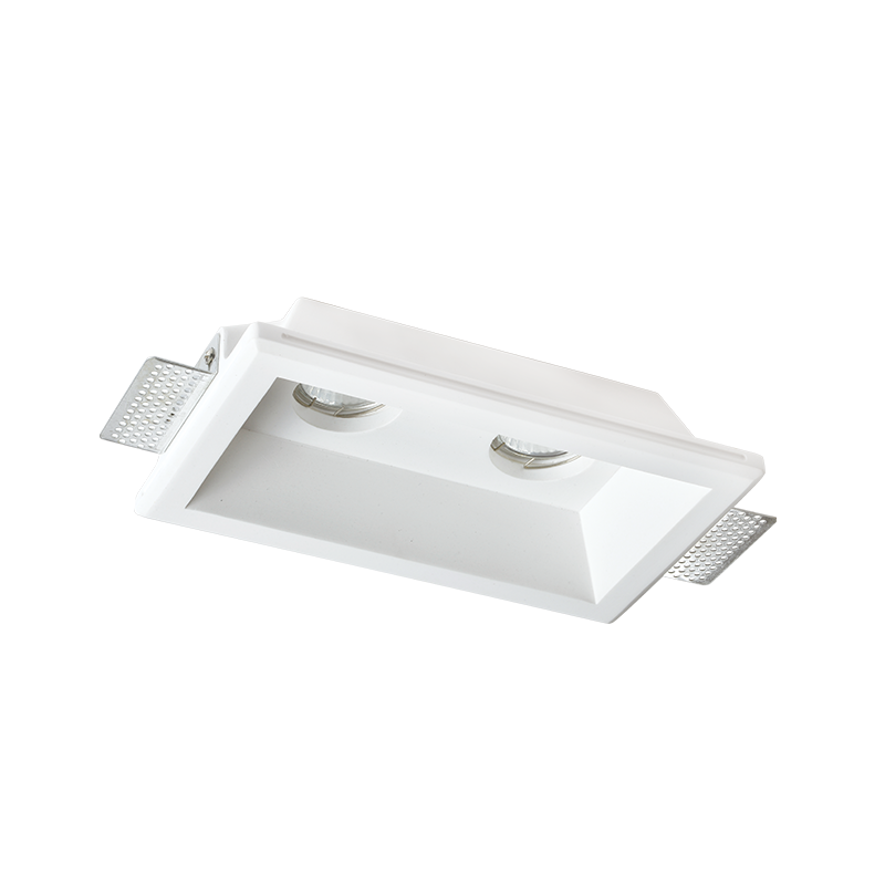 ^GYPSUM TRIMLESS DOUBLE SPOT LUMINAIRE RYAN GU10 G90102C