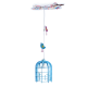 KIDS PENDANT 1XE27 BIRDS LIGHT BLUE 36Χ20ΧΗ80CM FORET MD150411B