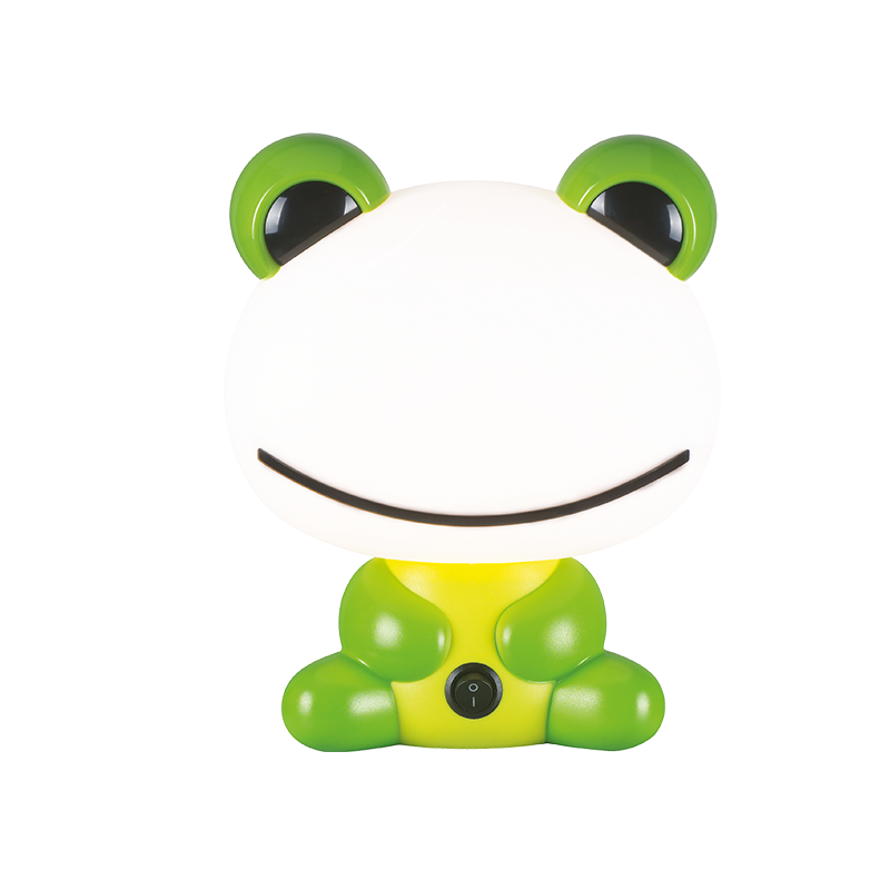 KIDS TABLE LIGHT 1XE14 GREEN FROG 20Χ17ΧΗ25CM FRIENDS MT120941G