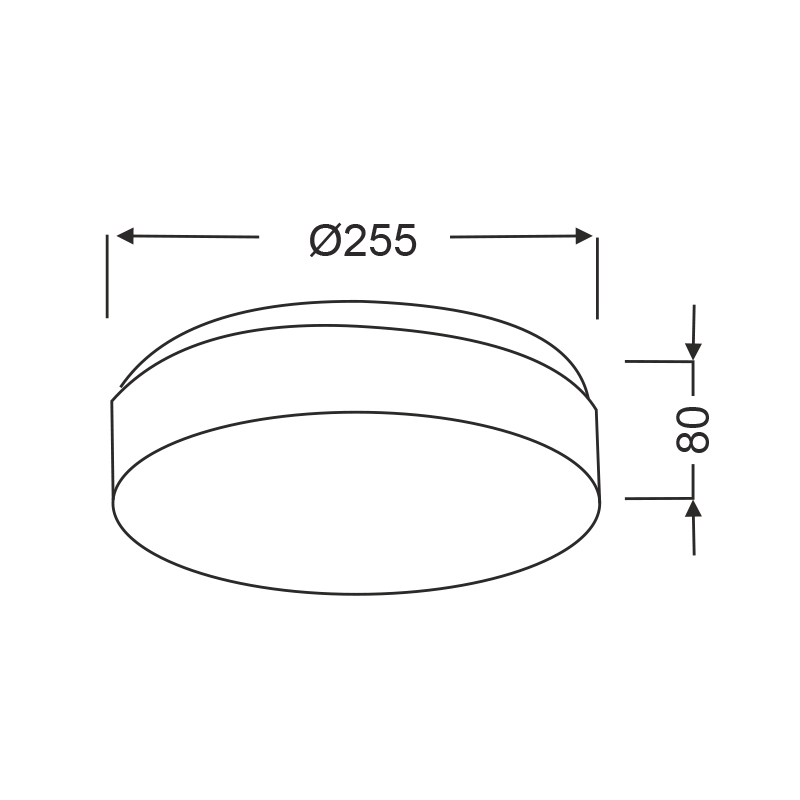 CEILING LAMP WHITE GLASS 2x40W D25 PARFAIT V287071C25