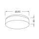 CEILING LAMP WHITE GLASS 2x40W D25 PARFAIT V287071C25